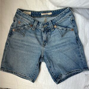 Levi's Premium Light Blue Jean Shorts